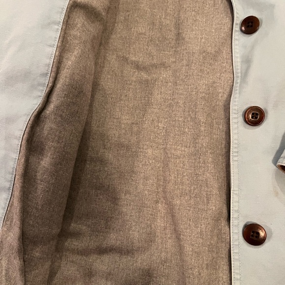 Vintage L.L. Bean light blue barn chore jacket with corduroy Collar - Picture 3 of 5